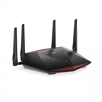 NETGEAR Nighthawk XR1000 WiFi 6 -pelireititin, Wi-Fi 6 (802.11ax), dual-band (2,4 GHz / 5 GHz), Ethernet LAN, musta, pöytäreititin