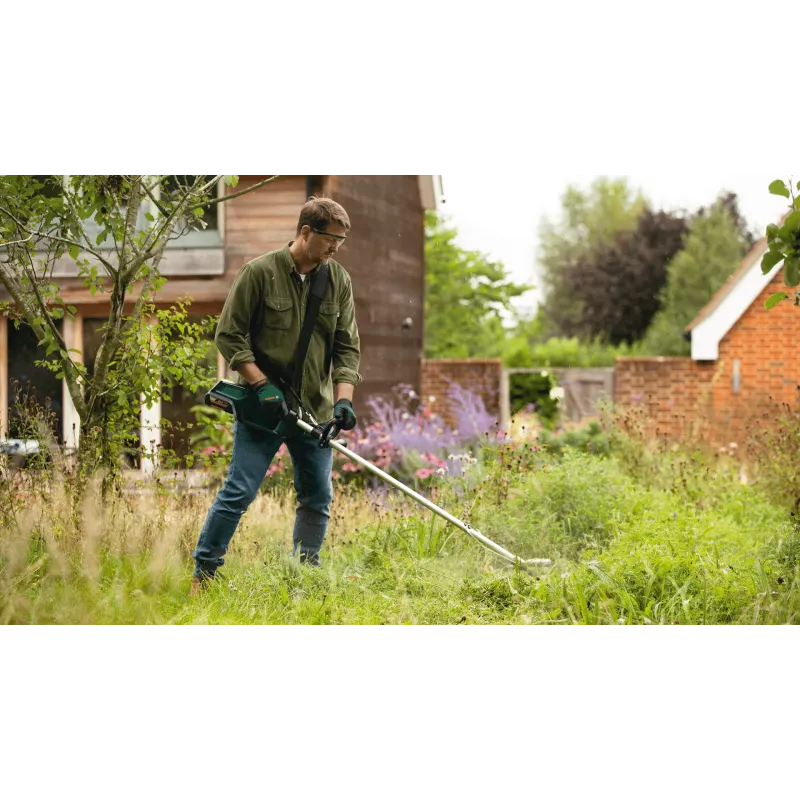 Bosch AdvancedGrassCut 36V-33 06008C1K00 akkukäyttöinen ruohotrimmeri, 36 V, 33 cm, 2,0 Ah Li-ion-akulla, vihreä/musta