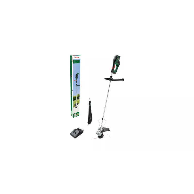 Bosch AdvancedGrassCut 36V-33 06008C1K00 akkukäyttöinen ruohotrimmeri, 36 V, 33 cm, 2,0 Ah Li-ion-akulla, vihreä/musta
