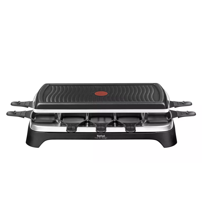 Tefal RE4588 raclette-grilli 10 henkilölle 1350 W musta, ruostumaton teräs