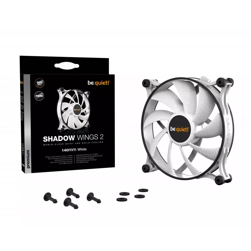 be quiet! Shadow Wings 2 140mm PWM valkoinen