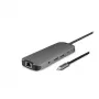Chieftec DSC-901 USB-C-telakointiasema, USB 3.2 Gen 1, HDMI, Gigabit LAN, 2x USB-A, 2x USB-C, titaani
