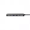 Chieftec DSC-901 USB-C-telakointiasema, USB 3.2 Gen 1, HDMI, Gigabit LAN, 2x USB-A, 2x USB-C, titaani