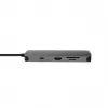 Chieftec DSC-901 USB-C-telakointiasema, USB 3.2 Gen 1, HDMI, Gigabit LAN, 2x USB-A, 2x USB-C, titaani