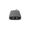 Chieftec DSC-901 USB-C-telakointiasema, USB 3.2 Gen 1, HDMI, Gigabit LAN, 2x USB-A, 2x USB-C, titaani