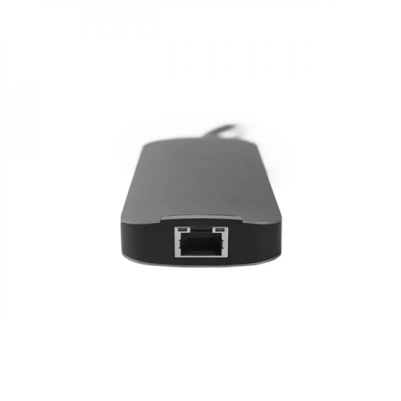 Chieftec DSC-901 USB-C-telakointiasema, USB 3.2 Gen 1, HDMI, Gigabit LAN, 2x USB-A, 2x USB-C, titaani