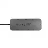 Chieftec DSC-901 USB-C-telakointiasema, USB 3.2 Gen 1, HDMI, Gigabit LAN, 2x USB-A, 2x USB-C, titaani