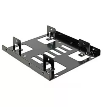 DeLOCK 18210 3,5 tuuman asennuskehys 2 x 2,5 tuuman HDD/SSD-levylle, musta