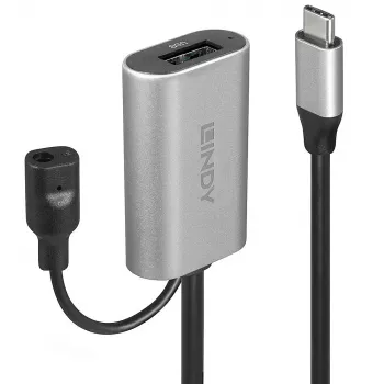 Lindy 5 m USB 3.2 Gen 1 C/A Active Extension, 5 m, USB C, USB A, USB 3.2 Gen 1 (3.1 Gen 1), hopea