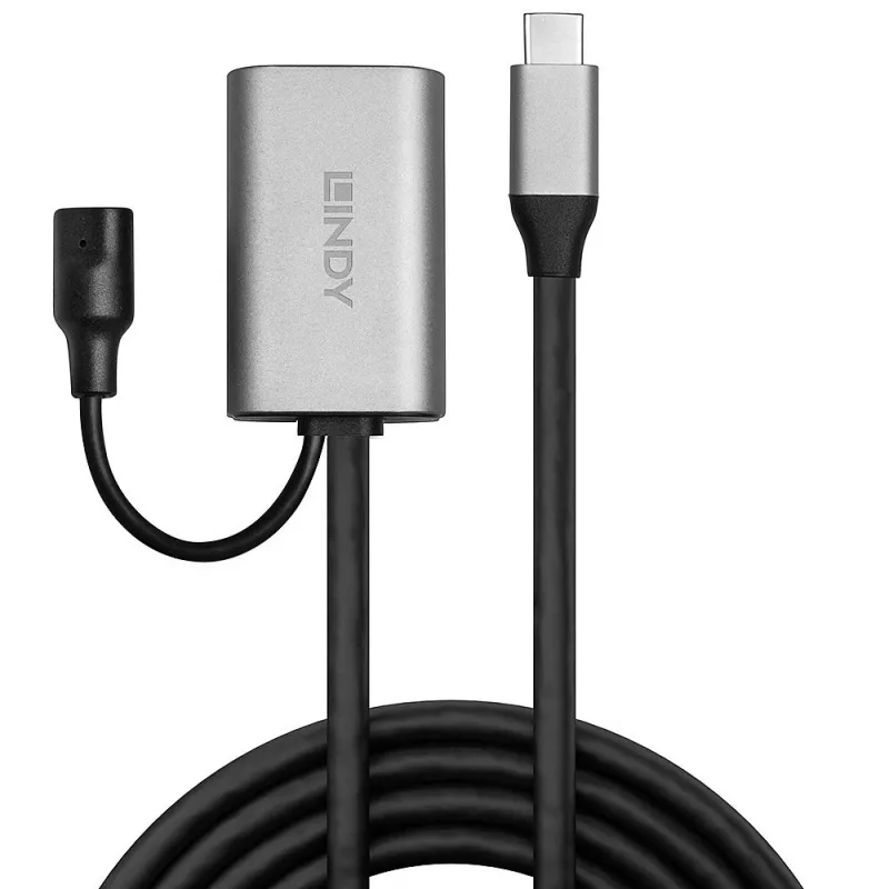 Lindy 5 m USB 3.2 Gen 1 C/A Active Extension, 5 m, USB C, USB A, USB 3.2 Gen 1 (3.1 Gen 1), hopea