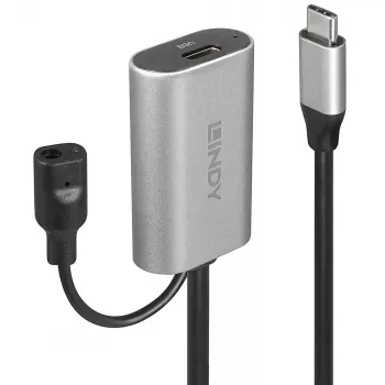 Lindy 5 m USB 3.2 Gen 1 C/C Active Extension, 5 m, USB C, USB C, USB 3.2 Gen 1 (3.1 Gen 1), 5 Gbit/s, musta