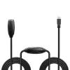 Lindy 43156 aktiivinen USB 3.0 -jatkokaapeli, USB-A-uros USB-A-naaraaseen, 10 m, USB 3.2 Gen 1, 5 Gbit/s, musta