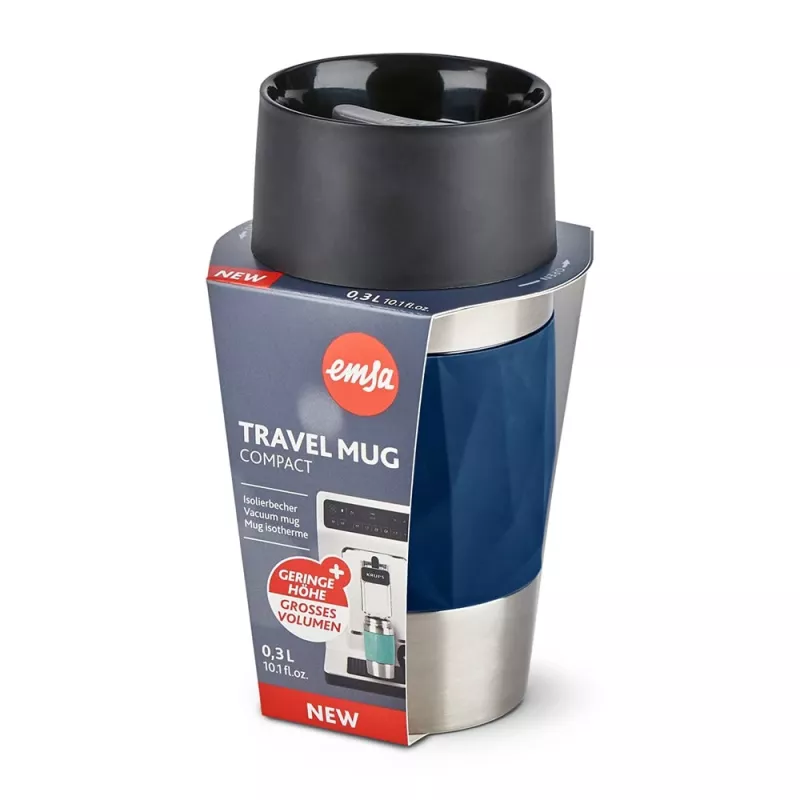 EMSA Travel Mug Compact 300 ml sininen, ruostumaton teräs