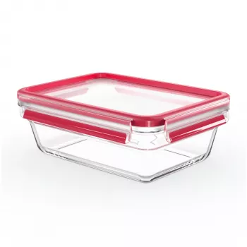 EMSA CLIP & CLOSE N10410 suorakaiteen muotoinen rasia 1,3 L läpinäkyvä 1 kpl