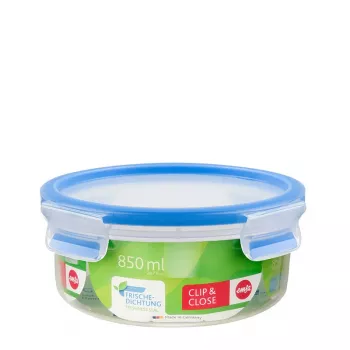 EMSA 508552 elintarvikkeiden säilytysastia pyöreä kulho 0,85 l läpinäkyvä 1 kpl