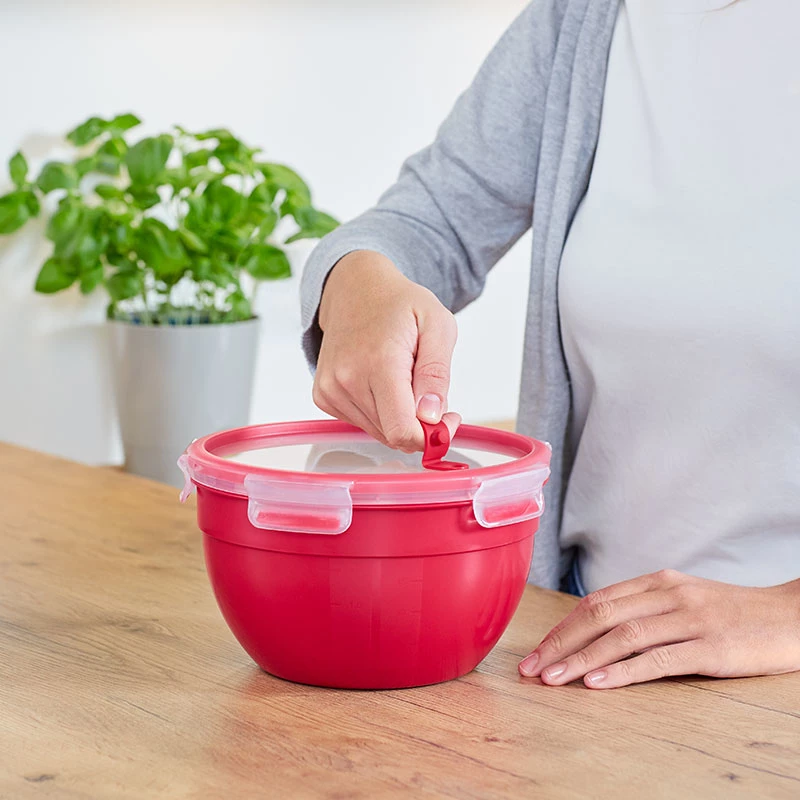 Rasia EMSA N10605 pyöreä 1,1 L punainen läpinäkyvä 95 mm 16,7 cm