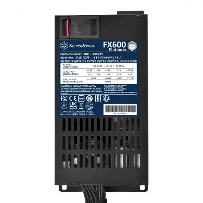 Virtalähde Silverstone FX600 Platinum 600 W