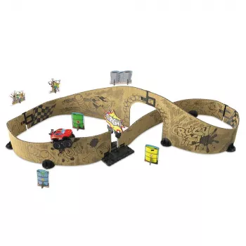 VTech Car-Board Racers 563904, 5 vuotta, paristot vaaditaan, AA, pahvi, kumi, monivärinen