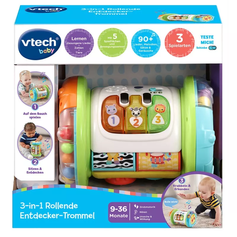 VTech Baby 562604, 0,75 vuotta, paristot vaaditaan, AAA, monivärinen