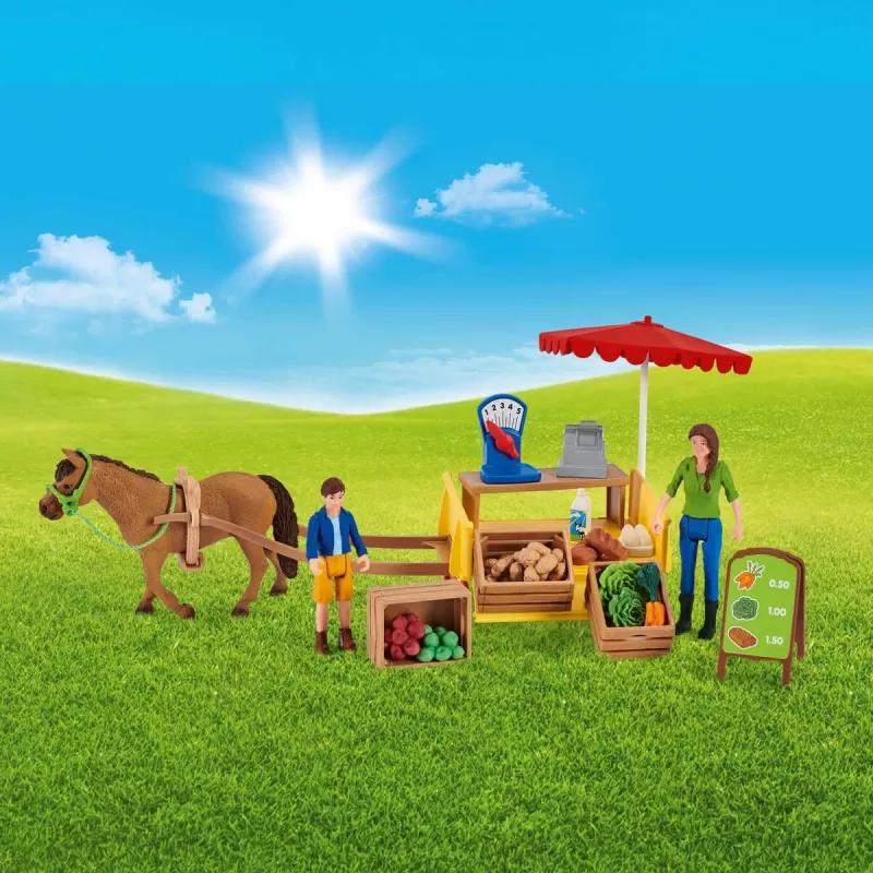 Schleich Farm Life Sunny Day -siirrettävä maatilakoju 42528