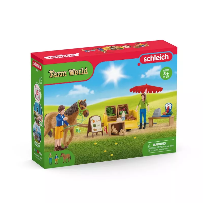 Schleich Farm Life Sunny Day -siirrettävä maatilakoju 42528