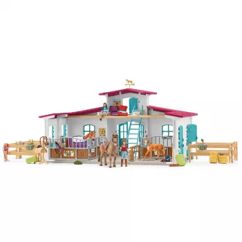 schleich HORSE CLUB Reitzentrum am See, maatila, hevostalli, hevoset, 5 vuosi/vuotta, monivärinen, muovi