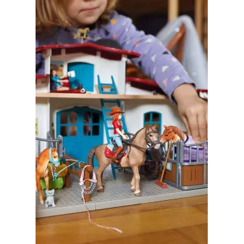 schleich HORSE CLUB Reitzentrum am See, maatila, hevostalli, hevoset, 5 vuosi/vuotta, monivärinen, muovi