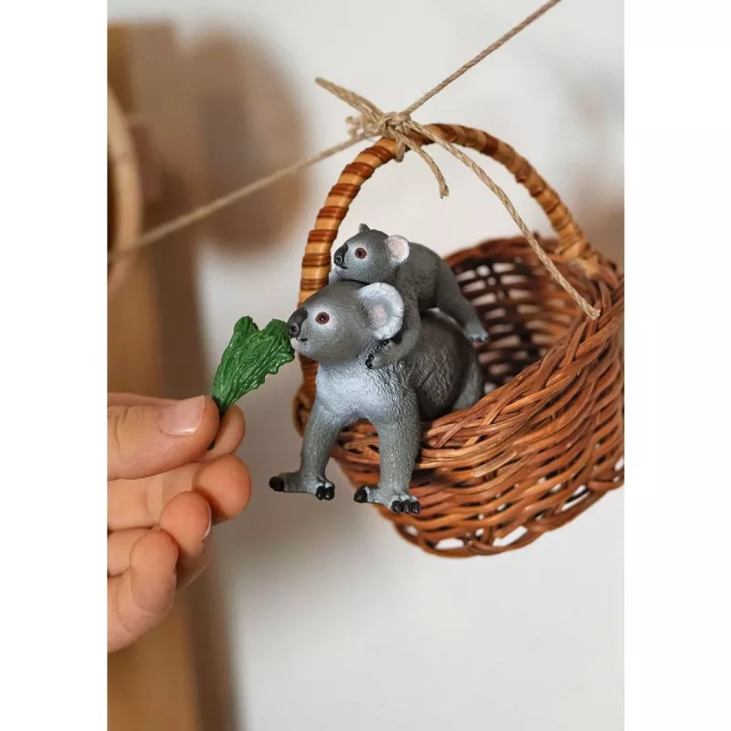 Schleich WILD LIFE Koalaemo ja poikanen 42566 vihreänharmaa