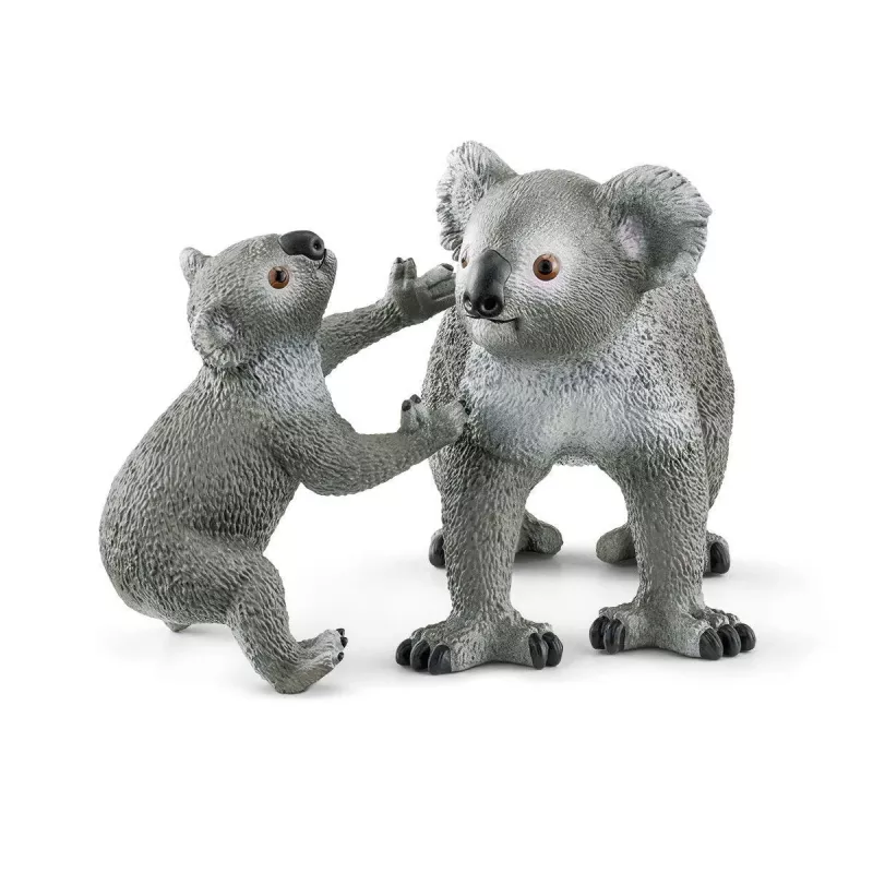 Schleich WILD LIFE Koalaemo ja poikanen 42566 vihreänharmaa