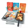 Melissa & Doug Flip & Fry grillileikkisarja Water WOW! -väriä vaihtavilla leikkiruoka-aterimilla, esikoululelu 3-vuotiaille
