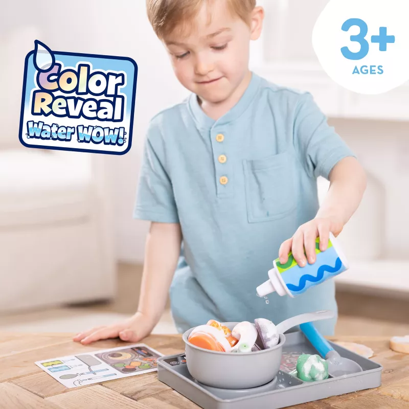 Melissa & Doug Simmer & Stir liesileikkisarja Water WOW Color Reveal -leikkiruoka-aterimilla, esikoululelu 3-vuotiaille