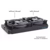 Jäähdytysjärjestelmä Alphacool 24831 silikoni musta 14 cm tuuletin