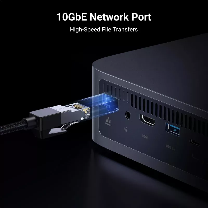 Ugreen DXP480T Plus NAS Desktop Intel® Core™ i5 8 GB DDR5 harmaa