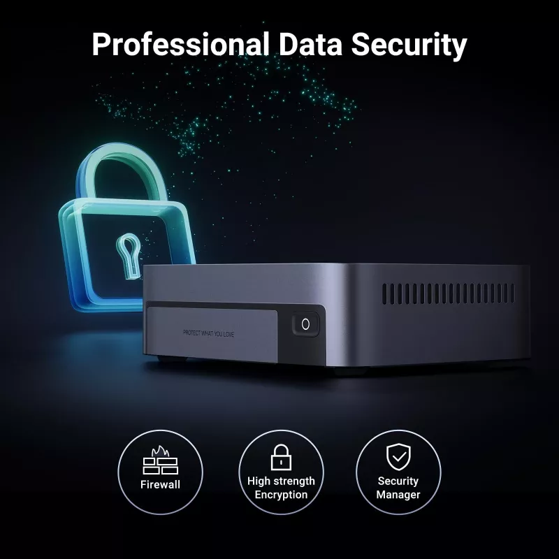 Ugreen DXP480T Plus NAS Desktop Intel® Core™ i5 8 GB DDR5 harmaa