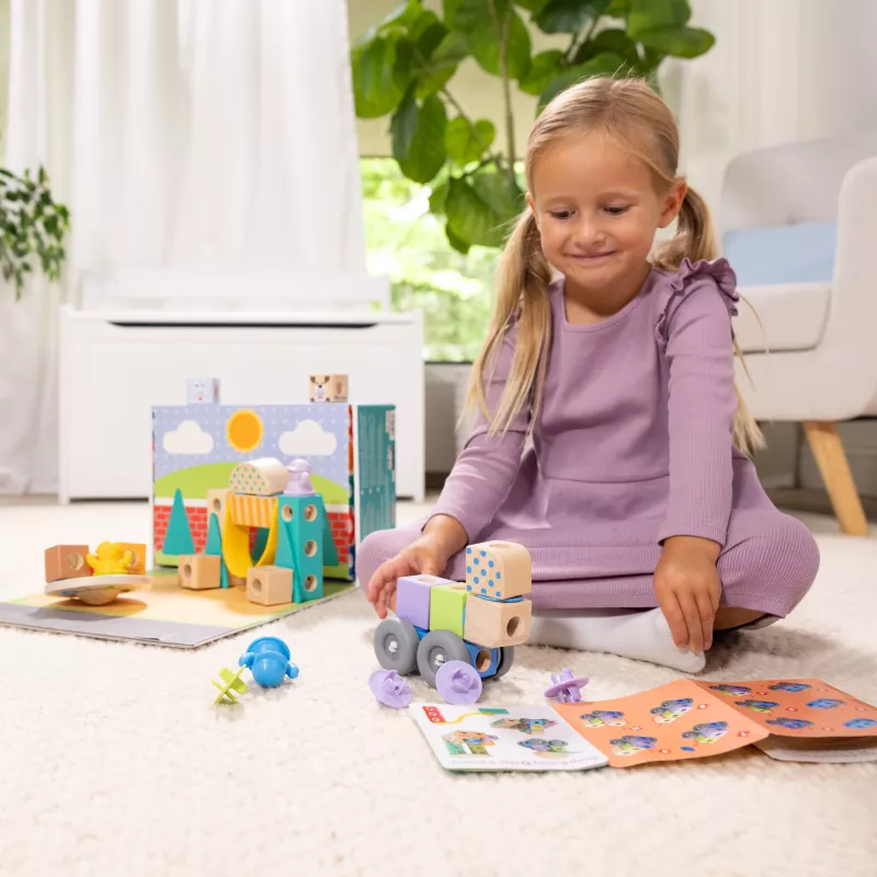 Melissa & Doug MDT BBN Blockables Town Pyst GML, 2 vuosi(a), 73 kpl, muovi, puu