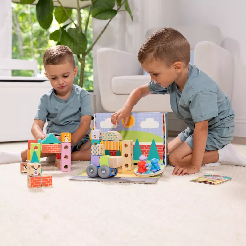 Melissa & Doug MDT BBN Blockables Town Pyst GML, 2 vuosi(a), 73 kpl, muovi, puu
