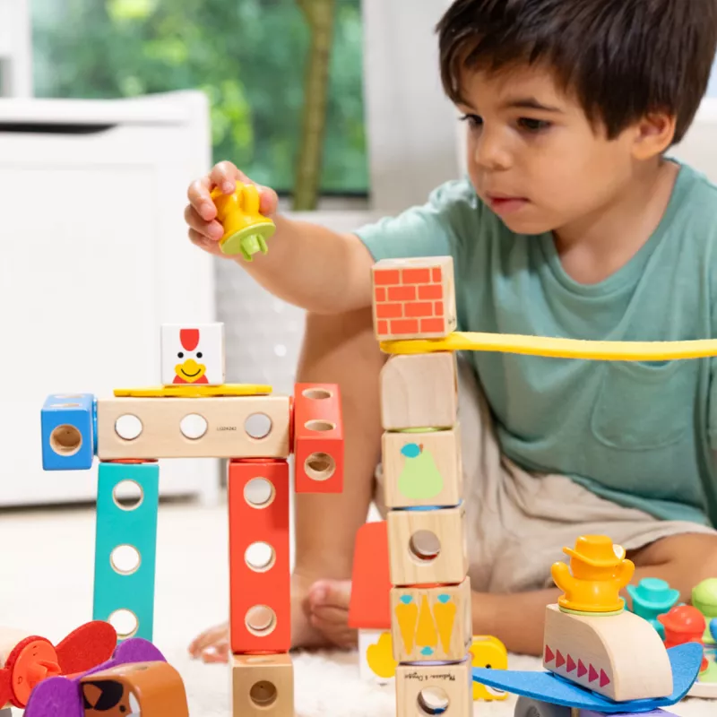 Melissa & Doug MDT BBN Blockables Town Pyst GML, 2 vuosi(a), 73 kpl, muovi, puu