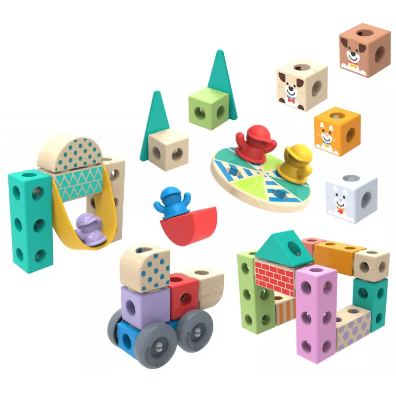 Melissa & Doug MDT BBN Blockables Town Pyst GML, 2 vuosi(a), 73 kpl, muovi, puu