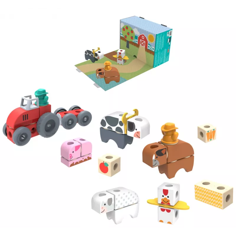 Melissa & Doug MDT BBN Blockables Farm GML, 2 vuosi(a), 56 kpl, muovi, puu
