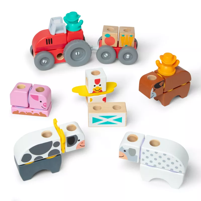Melissa & Doug MDT BBN Blockables Farm GML, 2 vuosi(a), 56 kpl, muovi, puu