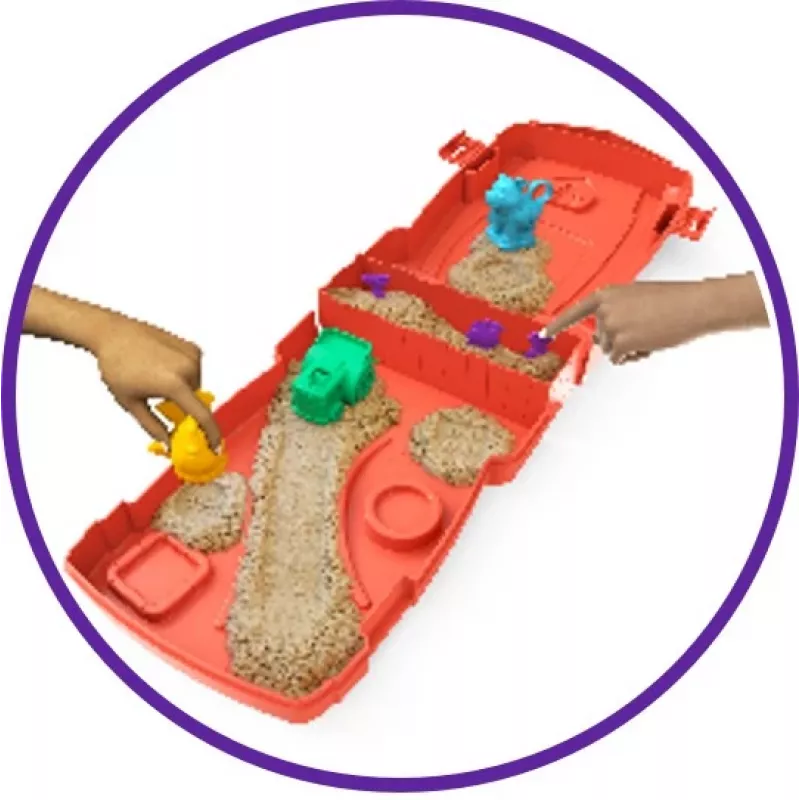 Spin Master Kinetic Sand - Sandy Farm -setti, leikkihiekka