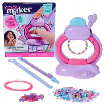 Rannekorun valmistussetti Spin Master Cool Maker Stack'd Heishi Bracelet Studio — askartelusetti Heishi-tyylisten rannekorujen valmistukseen