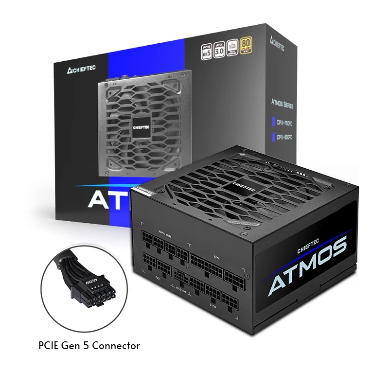 Chieftec Atmos virtalähde 750 W 20+4-nastainen ATX ATX musta