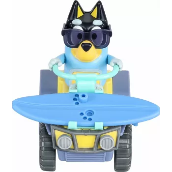 Moose Toys Bluey S9 figuuri & ajoneuvosetti rantakvad Bandit