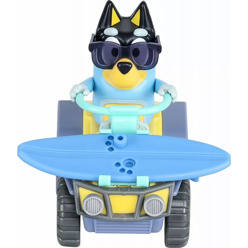 Moose Toys Bluey S9 figuuri & ajoneuvosetti rantakvad Bandit
