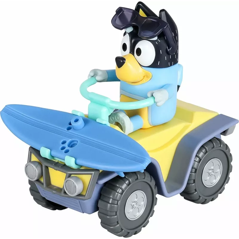 Moose Toys Bluey S9 figuuri & ajoneuvosetti rantakvad Bandit