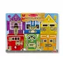 Melissa & Doug MDT MSK Latches Board Display GML, 3 v, puu, monivärinen