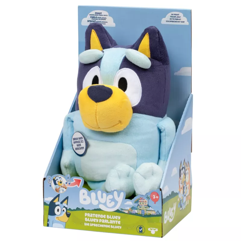 Moose Toys Pratende BLUEY, piirroshahmo, 3 vuotta, äänellä, AA, paristot sisältyvät
