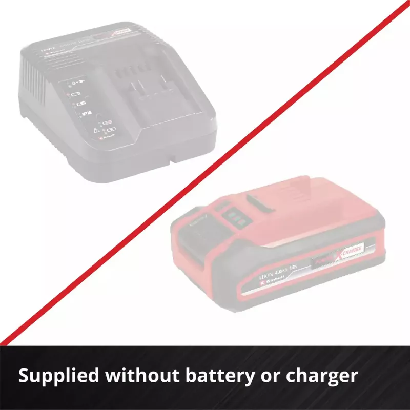 Akkukäyttöinen pensasleikkuri EINHELL GP-CH 18/50 Li BL-Solo — 18V akkualusta, 50 cm terä