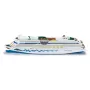 Matkustajalaivamalli Siku Cruiseliner Aida, esikoottu, mittakaava 1:1400, 226×54×75 mm